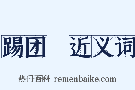 踢团圞近义词是什么意思的图片